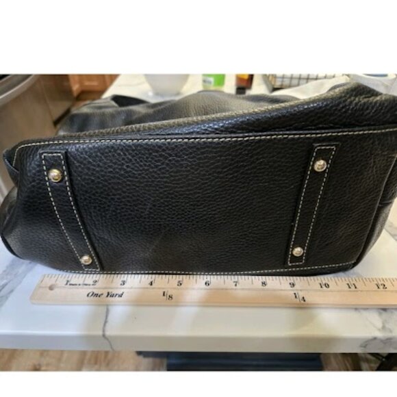 VTG Dooney & Bourke Black Pebble Leather Hobo Shoulder Bag With Matching Wallet - Picture 5 of 10